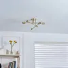 Lindby Deckenleuchte Aloria, 6-flammig, gold, Metall, E27 Produktbild-Vorschau 3