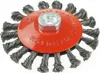 Drahtbürste, Stahl 115mm, M14 Gewinde, Knoten gedreht Produktbild-Vorschau 2