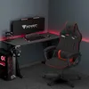 SENSE7 Gaming stoel, stof, zwart-rood - Ergonomische Productafbeelding-voorbeeld 4