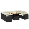 The Living Store 10-tlg. Garten-Sofagarnitur mit Kissen Produktbild-Vorschau 3