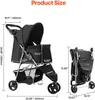Skladací kočík pre psov - Skladací kočík pre psy do 16 kg Náhľad obrázku produktu 2