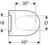 Asiento de inodoro Geberit 243989112 ONE Vista previa de la imagen del producto 3
