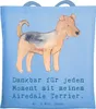 Mr. & Mrs. Panda Tote Bag Airedale Terrier Moment - Sky Produktbild-Vorschau 1