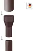 INEFA Reduzierstück Fallrohr, PVC DN100/75 Dunkelbraun Produktbild-Vorschau 3