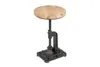 A single adjustable height stool with a wooden top and cast iron base. Produktbild-Vorschau