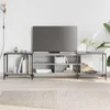 vidaXL Armoire TV Gris Sonoma 203x37x50 cm Bois composite Voir les images du produit 2