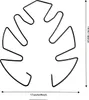 5 Stück schwarze Monstera-Pflanzenstützen (19 x 17 cm) – Produktbild-Vorschau 2
