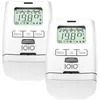 Two white electronic thermostats are shown side-by-side against a white background. Náhľad obrázku produktu