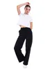 COMEOR pantaloni da jogging da donna a gamba larga (nero S) Anteprima dell’immagine prodotto 5