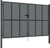 vidaXL Zahradní brána antracitová 300x175 cm ocelová Náhled obrázku produktu 1