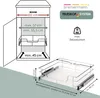 cassetto telescopico bremermann 60 cm con ripiano, cassetto Anteprima dell’immagine prodotto 7