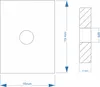 Nutenstein | Gewindeplatte 19x16x4 mm M8 Gewinde mittig | Produktbild-Vorschau 2