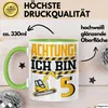 5. Geburtstag Geschenk Tasse Becher Jungs Baustelle Produktbild-Vorschau 3