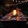 XXL LED Outdoor Kerze cremeweiß mit Timer - 30 cm - Produktbild-Vorschau 4