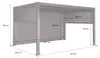 sweeek - Bioklimatische Pergola Palace 3x4m + 2 Markisen 3m Produktbild-Vorschau 5
