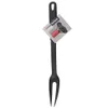 A black kitchen fork with a tag attached to its handle. Anteprima dell’immagine prodotto