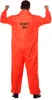 Dieb Halloween Kostüm Gefängnis Outfit Sträfling Orange Produktbild-Vorschau 6