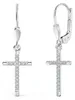 Aretes de aro brillantes para mujer, fabricados en plata de Vista previa de la imagen del producto 1