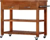 Carrello portavivande 100x48x89 cm in legno massiccio di Anteprima dell’immagine prodotto 10