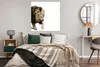 MuchoWow® Poster Löwe - Weiß - Tiere 100x100 cm - Produktbild-Vorschau 4