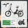 Bicicleta eléctrica plegable para adultos A21S, 250 W, 36 Vista previa de la imagen del producto 6