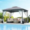 COSTWAY Pavillon 3x3,6m, Gartenpavillon mit 4 Sandsäcken, 4 Produktbild-Vorschau 8