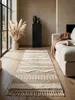 Flurläufer Hochflor Streifen Jute Braun-Beige 60x230 cm Produktbild-Vorschau 2