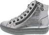 A side view of a silver high-top sneaker. Anteprima dell’immagine prodotto