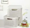 Panier Curver STYLE2 LID M, creme, avec couvercle, 42x29x19 Voir les images du produit 3