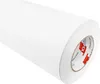 A roll of white adhesive film, likely for furniture or decoration, is shown diagonally against a white background. The roll is partially unrolled, revealing the white surface. The edge of the roll shows a label with red and white branding and text. Produktbild-Vorschau