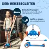 HUDORA Patinete infantil Flitzkids 2.0, color azul Vista previa de la imagen del producto 9