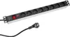 8cestný napájecí proužek pro 19" rack-francouzskou zásuvku Náhled obrázku produktu 2