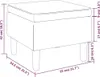 vidaXL Tabouret avec pieds en bois Crème Velours Voir les images du produit 10