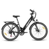 A black electric bicycle is shown against a white background. Produktbild-Vorschau