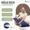 set di 2 copricuscini 100% cotone 40x80 cm blu navy Anteprima dell’immagine prodotto 5