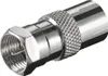 Wentronic F-Adapter: F-Stecker > Koax-Buchse, Zink - Produktbild-Vorschau 1