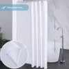 Weißer Duschvorhang Überlänge 200 lang x 330 breit Produktbild-Vorschau 3