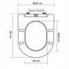 Sedile WC con chiusura ammortizzata in vetroresina, forma a Anteprima dell’immagine prodotto 3