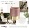 tectake® Sitzhocker mit Stauraum Sarina in Samtoptik Produktbild-Vorschau 7