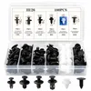 100x Auto Befestigungsclips Set Kunststoff Schwarz Produktbild-Vorschau 1