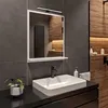 Białe Lustro Łazienkowe LED 4000 k IP44 z Półką 70x60x12 cm Podgląd zdjęcia produktu 3