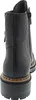 A black boot shown from the back. Voir les images du produit
