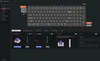 A screenshot of a software interface for customizing a keyboard, showing a keyboard layout and various customization options. Voir les images du produit