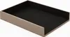 Briefablage Büro Leder Taubengrau cm 32 x 24.2 x H.5 - Produktbild-Vorschau 1