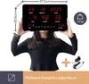 Perel Digitale LED-Wanduhr schwarz mit großen roten Produktbild-Vorschau 6
