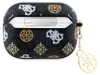 A black AirPods Pro 2 case with a Guess logo pattern and a gold charm. Produktbild-Vorschau