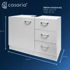 CASARIA® Badmöbel Set 2-tlg Weiß Waschbeckenunterschrank Produktbild-Vorschau 6