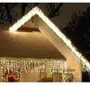 FHS LED-Eisregen-Lichterkette Lichervorhang 12 m 480 LED Produktbild-Vorschau 10