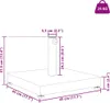 VidaXL 42010005, Grau, 450 mm, 315 mm Produktbild-Vorschau 7
