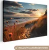 MuchoWow® - Leinwandbilder - Strand - Sonnenuntergang - Produktbild-Vorschau 1